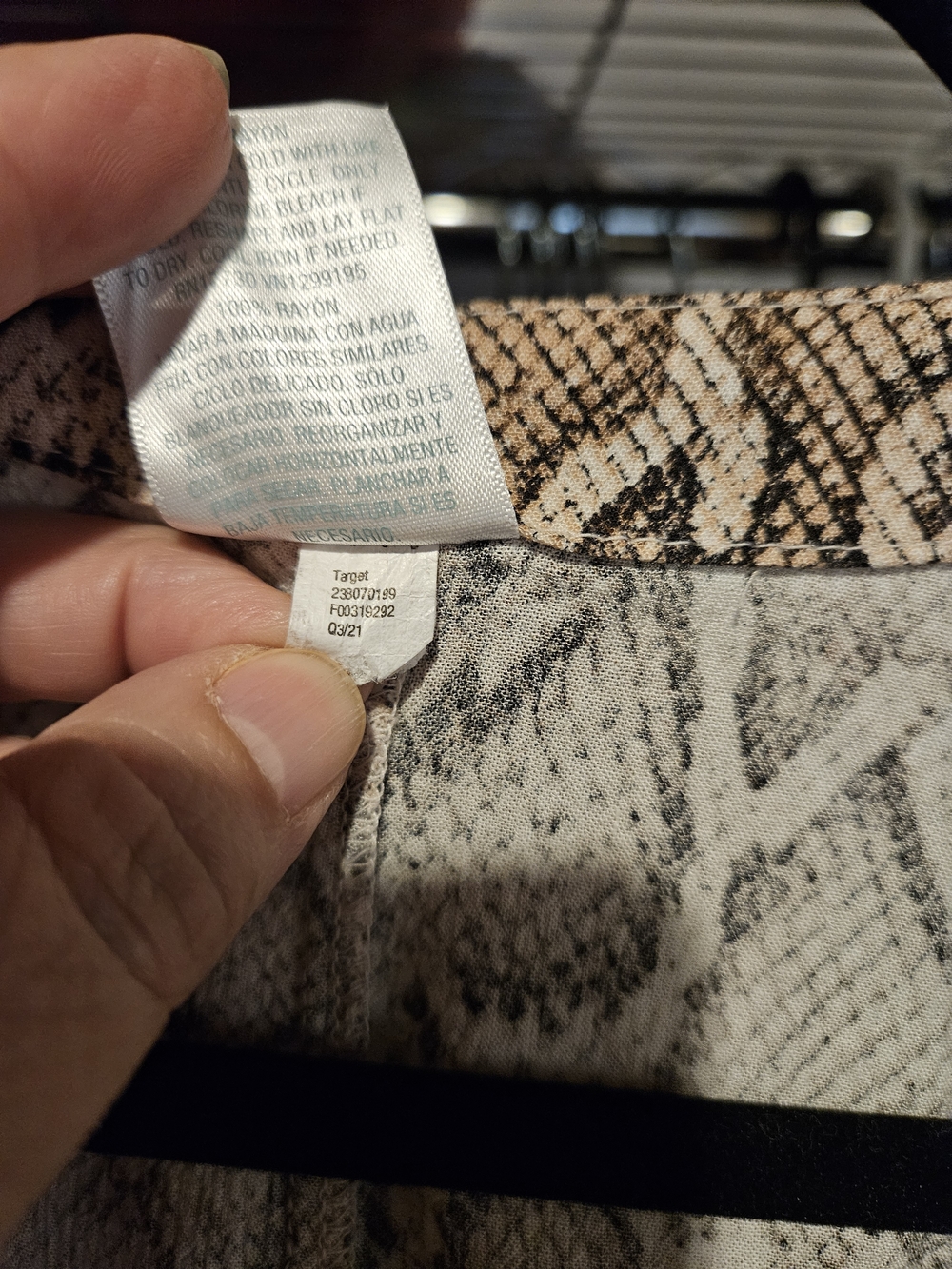 Kona Sol Beige Snake-Print Coverup with Tie Waist - Picture 3 of 5